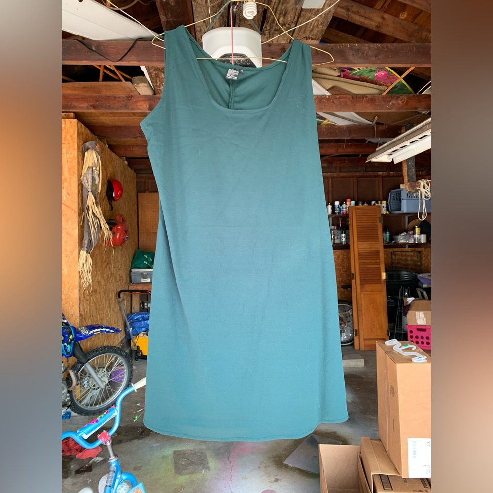 Forest Green size 13 dress sleeveless like new